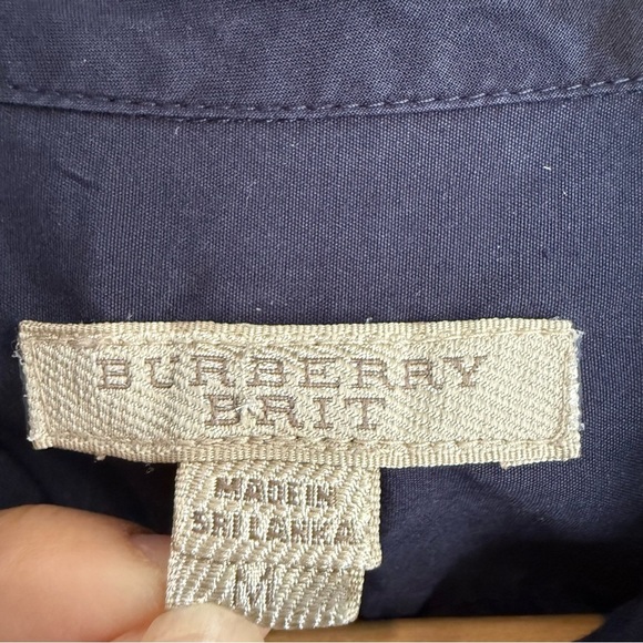 Burberry Men's Dark Gray Casual Button Down Shirt - Picture 4 of 10